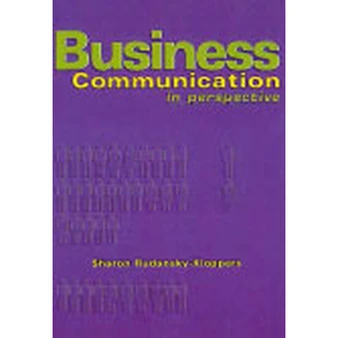 Business communication in perspective - ISBN 9781869280116