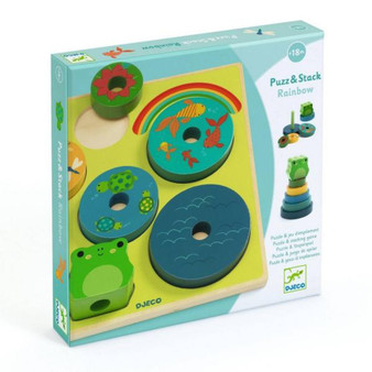 Djeco Puzz & Stack Rainbow - EAN 3070900010772