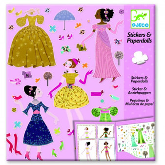 Djeco Paper Dolls "Dresses Through the Ages" - EAN 3070900096905