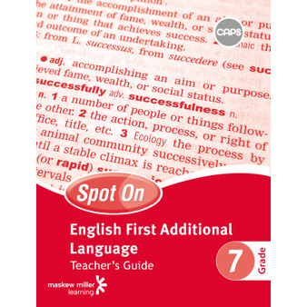 DIGITAL - Spot On English First Additional Language Grade 7 Teacher's Guide ePDF (1-year licence) - ISBN 9780796258502