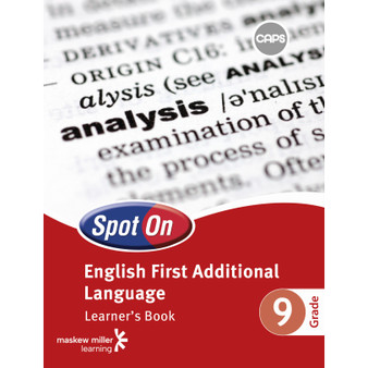 DIGITAL - Spot On English First Additional Language Grade 9 Learner's Book ePDF (1-year licence) - ISBN 9780796254306