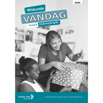 DIGITAL - Wiskunde Vandag Graad 8 Onderwysersgids Epdf (1-Year Licence) - ISBN 9780636188150