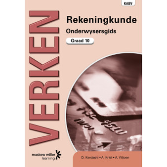 DIGITAL - Verken Rekeningkunde Graad 10 Onderwysersgids Epdf (1-Year Licence) - ISBN 9780636189171