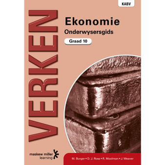 DIGITAL - Verken Ekonomie Graad 10 Onderwysersgids Epdf (1-Year Licence) - ISBN 9780636188990