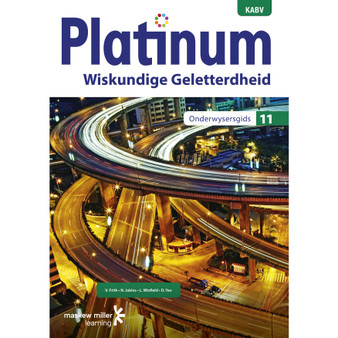 DIGITAL - Platinum Wiskundige Geletterdheid Graad 11 Onderwysersgids Epdf (1-Year Licence) - ISBN 9780636188877