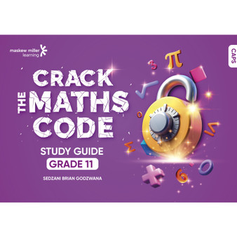 DIGITAL - Crack the Maths Code Study Guide Grade 11 (1-year licence) (CAPS aligned) - ISBN 9781834960388