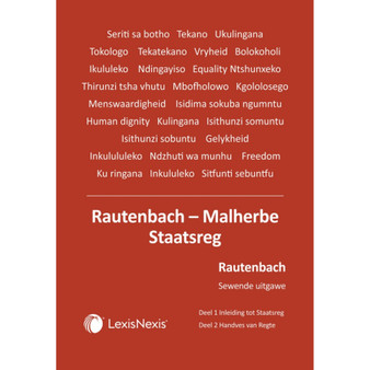 Rautenbach-Malherbe Staatsreg (7de uitgawe) - ISBN 9781776173228