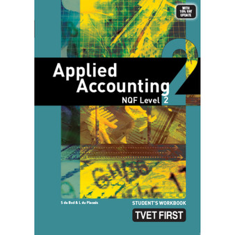 TVET First Applied Accounting NQF Level 2 Workbook - ISBN 9780853205661
