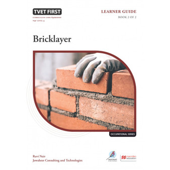 TVET First Bricklayer Learner Guide Book 2 of 2 - ISBN 9781991450517