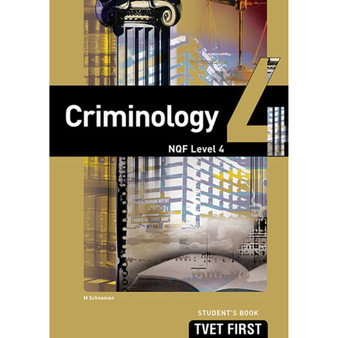 TVET First Criminology NQF Level 4 Student's Book - ISBN 9781920075774