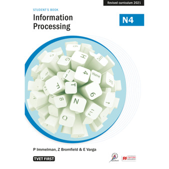 TVET First Information Processing N4 Student's Book - ISBN 9781430807834