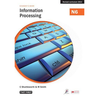 TVET First Information Processing N6 Student's Book - ISBN 9781430809265