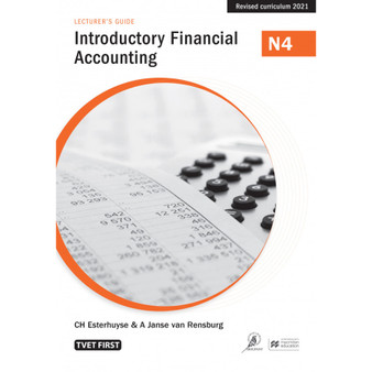 TVET First Introductory Financial Accounting N4 Lecturer's Guide - ISBN 9781430808572