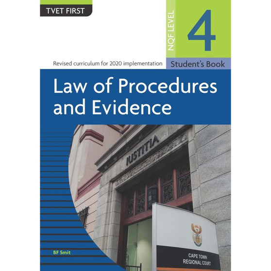 DIGITAL - TVET First Law of Procedures and Evidence NQF Level 4 Student's eBook (Web PDF) - ISBN 9781430808305