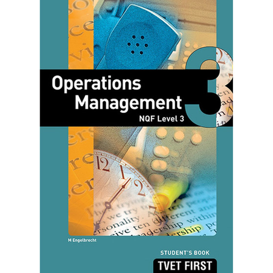 DIGITAL - TVET First Operations Management NQF Level 3 Student's eBook (Web PDF) - ISBN 9781430803812