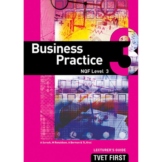 TVET First Business Practice NQF Level 3 Lecturer's Guide (previous edition) - ISBN 9781920248260