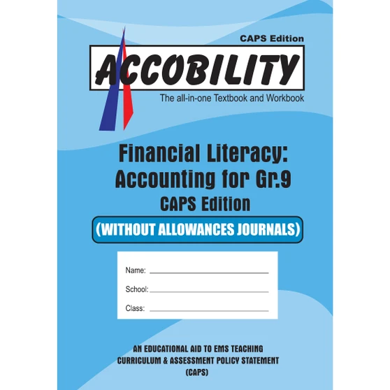 Accobility Financial Literacy: Accounting for Grade 9 - Without Allowances Journals (Blue) - Ref COLACCOBI0025