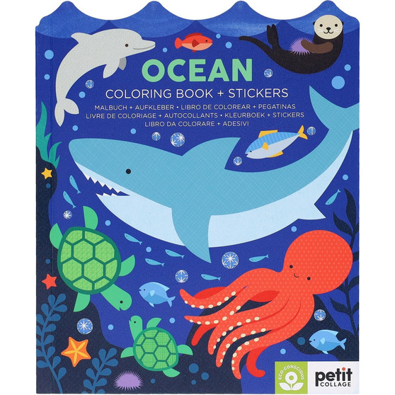 Ocean Coloring Book + Stickers - ISBN 9781797234908