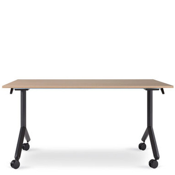 TIPPER Training Table with 16mm Melamine Folding Top and Lockable Castors TIPPER Training Table with 16mm Melamine Folding Top and Lockable Castors
