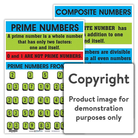 Prime Numbers (2 Charts) - Depicta M34-E