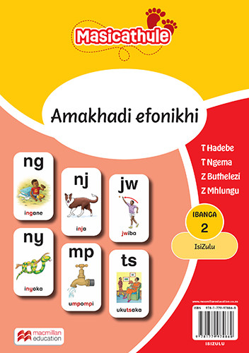 Masicathule isiZulu Ulimi lwasekhaya Grade 2 Phonics Frieze Cards (2026 edition) - ISBN 9781779978868