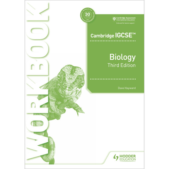 Hodder Cambridge IGCSE™ Biology Workbook (3rd edition) - ISBN 9781398310490
