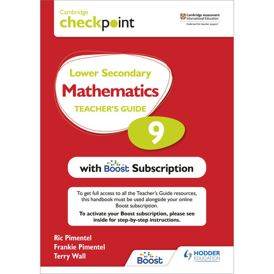 Hodder Checkpoint Lower Secondary Stage 9 Mathematics Teacher's Guide with Boost Subscription - ISBN 9781398300743