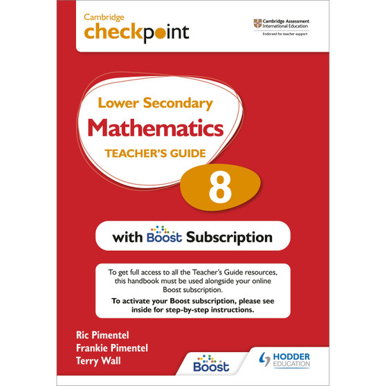 Hodder Checkpoint Lower Secondary Stage 8 Mathematics Teacher's Guide with Boost Subscription - ISBN 9781398300736