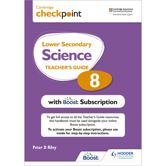 Hodder Checkpoint Lower Secondary Stage 8 Science Teacher’s Guide with Boost Subscription - ISBN 9781398300767