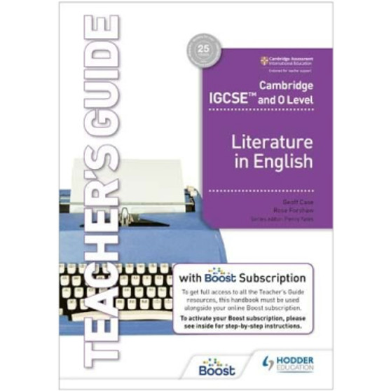 NEW Hodder Cambridge IGCSE and O Level Literature in English