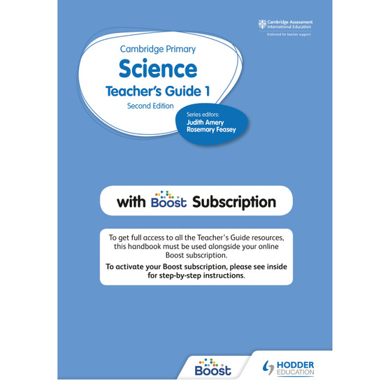 Hodder Cambridge Primary Science Teacher's Guide Stage 1 with Boost Subscription - ISBN 9781398300842