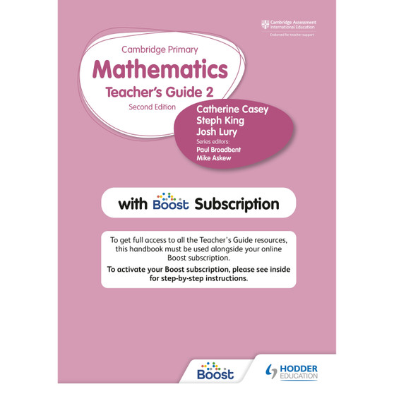 Hodder Cambridge Primary Mathematics Stage 2 Teacher's Guide with Boost Subscription - ISBN 9781398300798