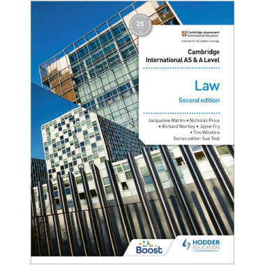 DIGITAL - Hodder Cambridge International AS and A Level Law Boost eBook (2nd edition) - ISBN 9781398318151