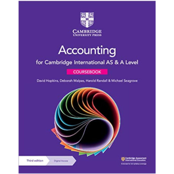 Cambridge International AS & A Level Accounting Coursebook with Digital Access (2 Years) - ISBN 9781108902922