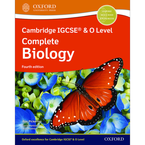 Oxford Cambridge IGCSE and O Level Complete Biology Student Book (4th edition) - ISBN 9781382005760