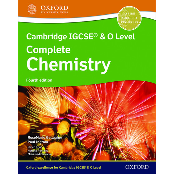 Oxford Cambridge IGCSE and O Level Complete Chemistry Student Book (4th edition) - ISBN 9781382005852