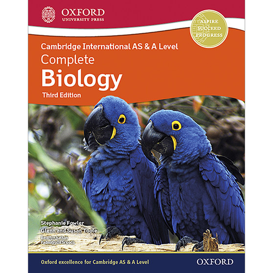 Oxford Complete Biology for Cambridge International AS and A Level Student Book (3rd edition) - ISBN 9781382005234