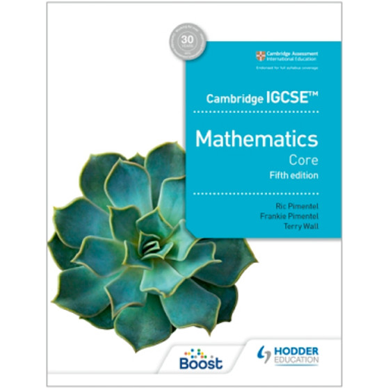 Hodder Cambridge IGCSE Core Mathematics (5th Edition) - ISBN 9781398373938