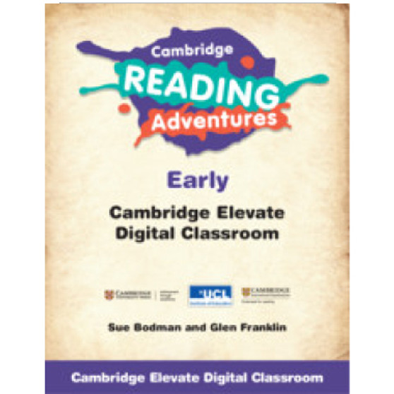 DIGITAL * - Cambridge Reading Adventures Pink A to Blue Bands Early Digital Classroom (1 Year Site Licence) (via email) - ISBN 9781108469531 DIGITAL * - Cambridge Reading Adventures Pink A to Blue Bands Early Digital Classroom (1 Year Site Licence) (via email) - ISBN 9781108469531