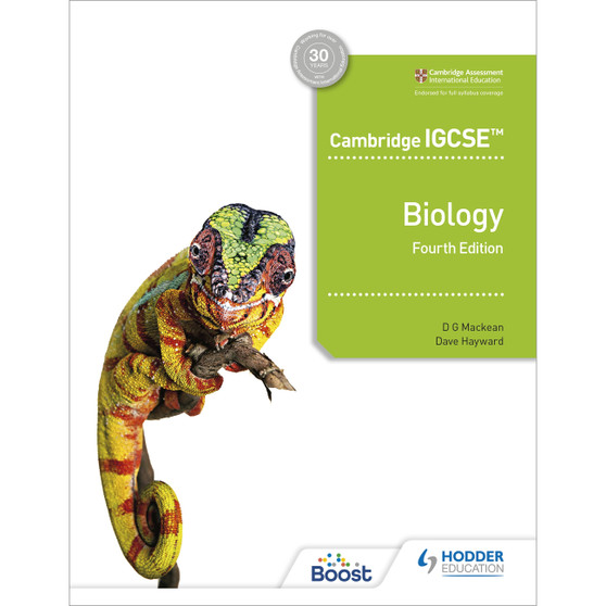 Hodder Cambridge IGCSE™ Biology Coursebook (4th edition) - ISBN 9781398310452