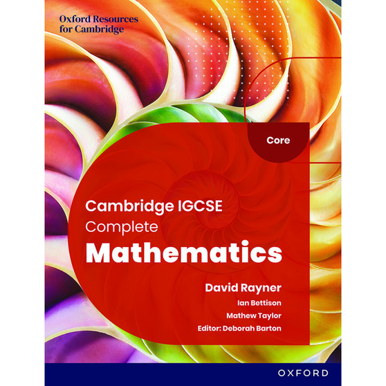 Oxford Cambridge IGCSE Complete Mathematics Core: Student Book (6th edition) - ISBN 9781382042499