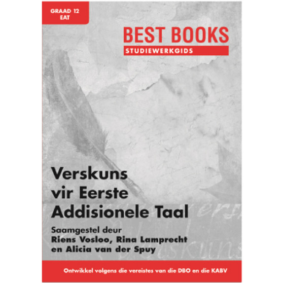 Studiewerkgids: Verskuns vir Graad 12 Eerste Addisionele Taal - ISBN 9781776070091