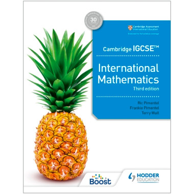 DIGITAL - Hodder Cambridge IGCSE International Mathematics Boost eBook (3rd edition) - ISBN 9781398373761