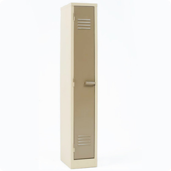 Single Compartment Steel Locker in Ivory/Karoo Colour Single Compartment Steel Locker in Ivory/Karoo Colour