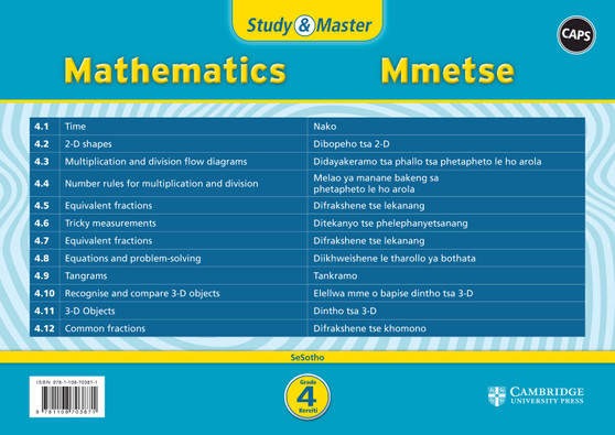 Cambridge Study & Master Mmetse Kereiti 4 (poster pack - 12 posters in carry case) - ISBN 9781108703871