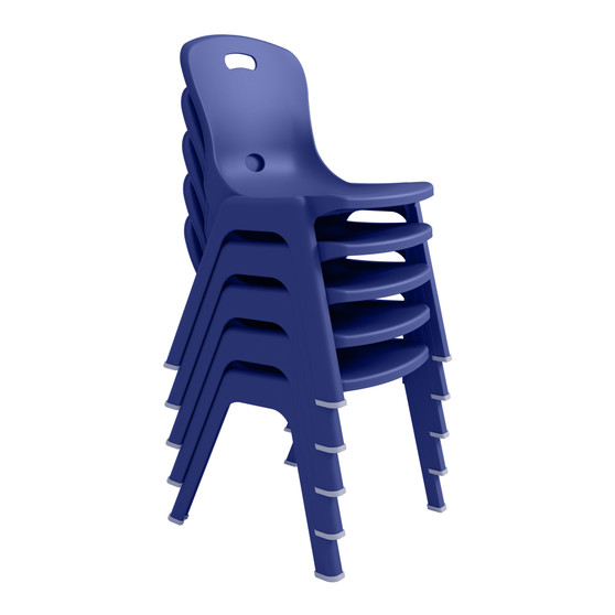 ZAYLEY® Ergonomic Stackable Chairs | Arctic BLUE