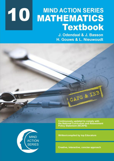 DIGITAL - Mind Action Series Mathematics Textbook (New Edition) CAPS & IEB (2022) - Grade 10 PDF (1 year licence) - ISBN 9781776118458