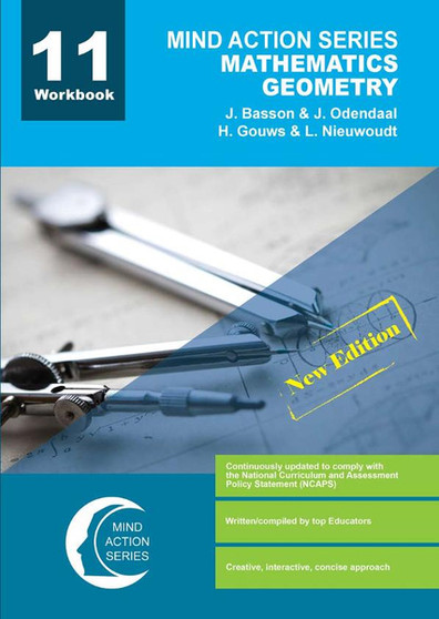DIGITAL - Mind Action Series Mathematics Geometry Workbook CAPS & IEB (2020) - Grade 11 PDF (1 year licence) - ISBN 9781776116454