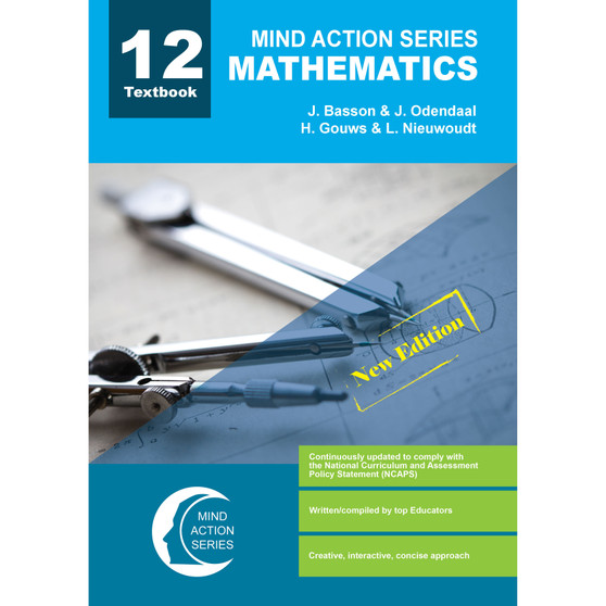 DIGITAL - Mind Action Series Mathematics Textbook (New Edition) CAPS & IEB (2019) - Grade 12 PDF (1 year licence) - ISBN 9781776115358