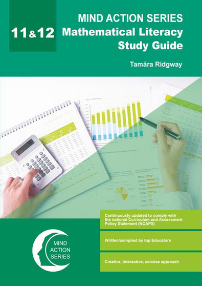 DIGITAL - Mind Action Series Mathematical Literacy Study Guide Grade 11 & 12 NCAPS PDF (1 Year Licence) - ISBN 9781776116775